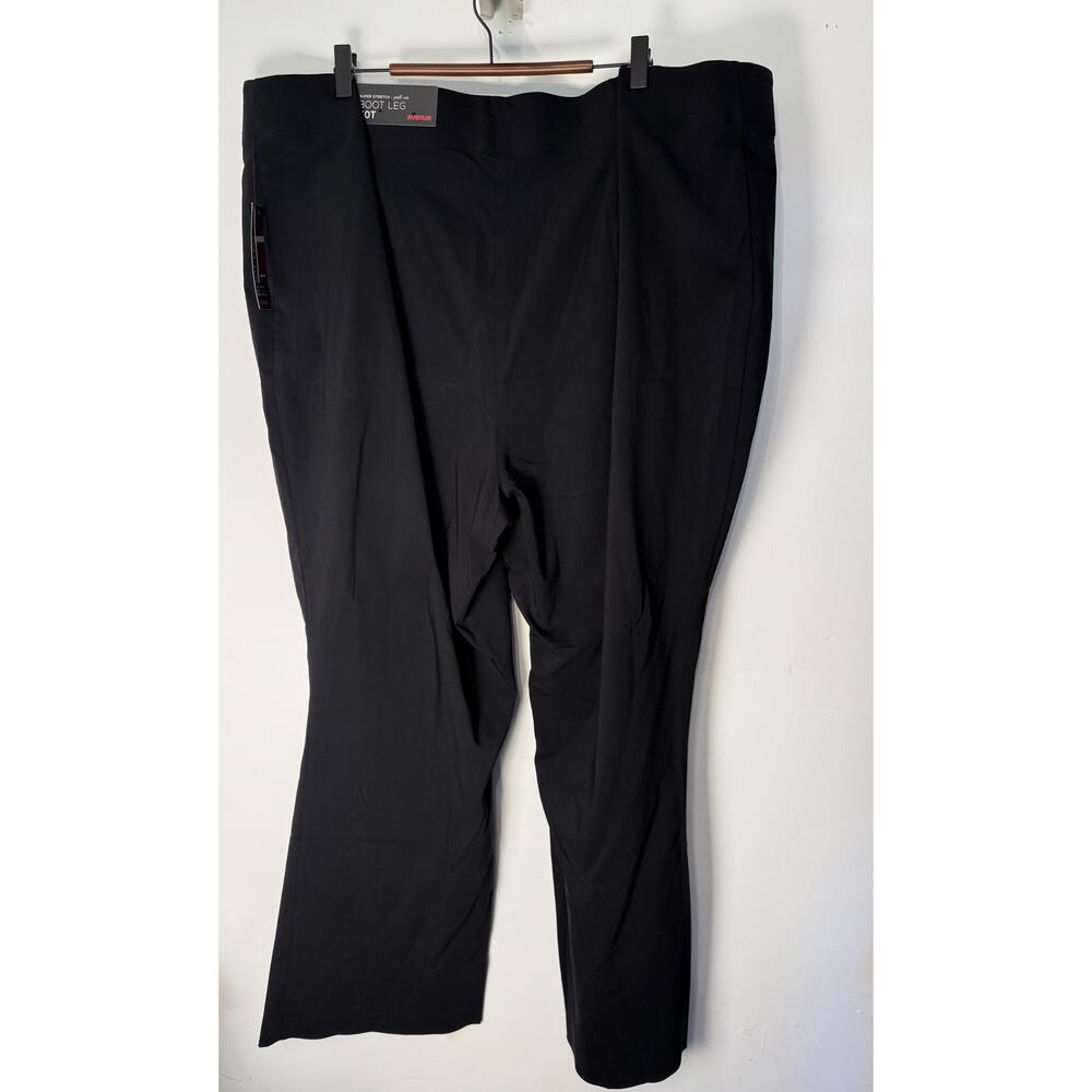 NWT Avenue Womens Black Wide Leg Formal Boot Pants 30 Tall - Picture 2 of 10